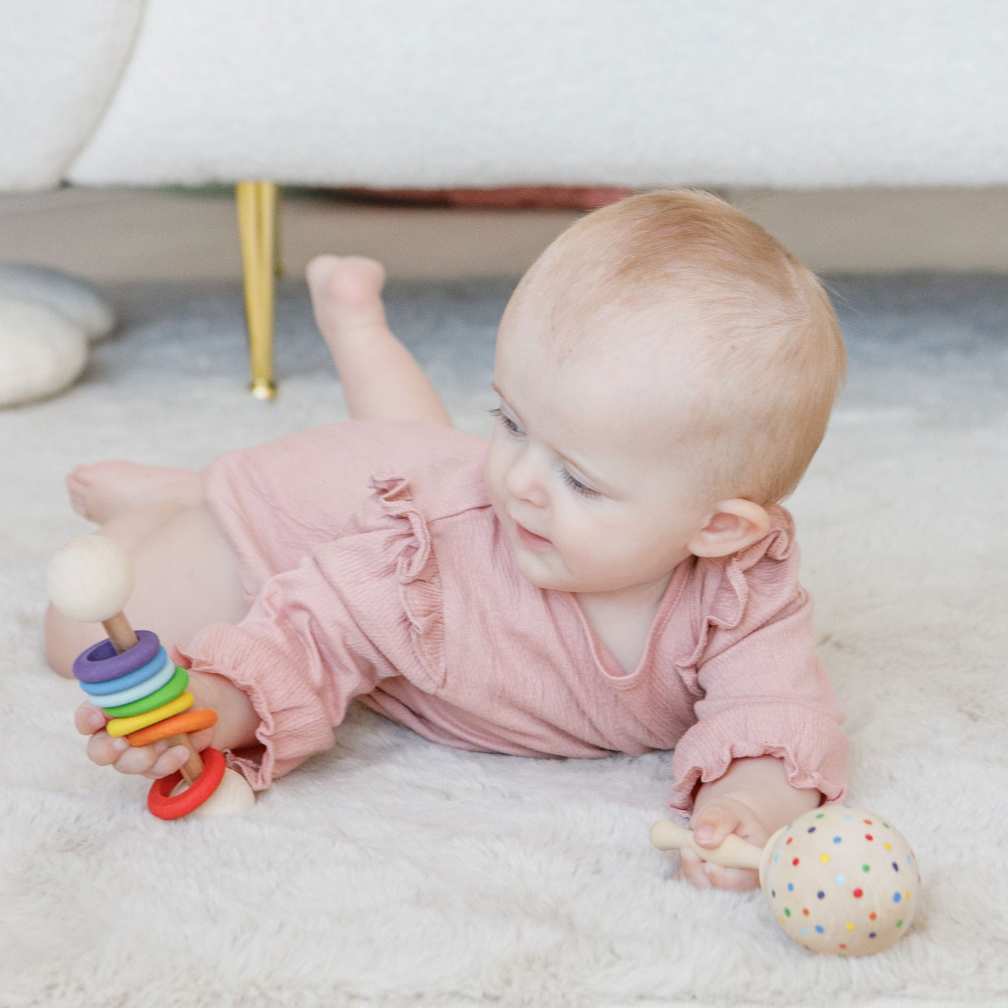 A set of rattles "My rainbow"