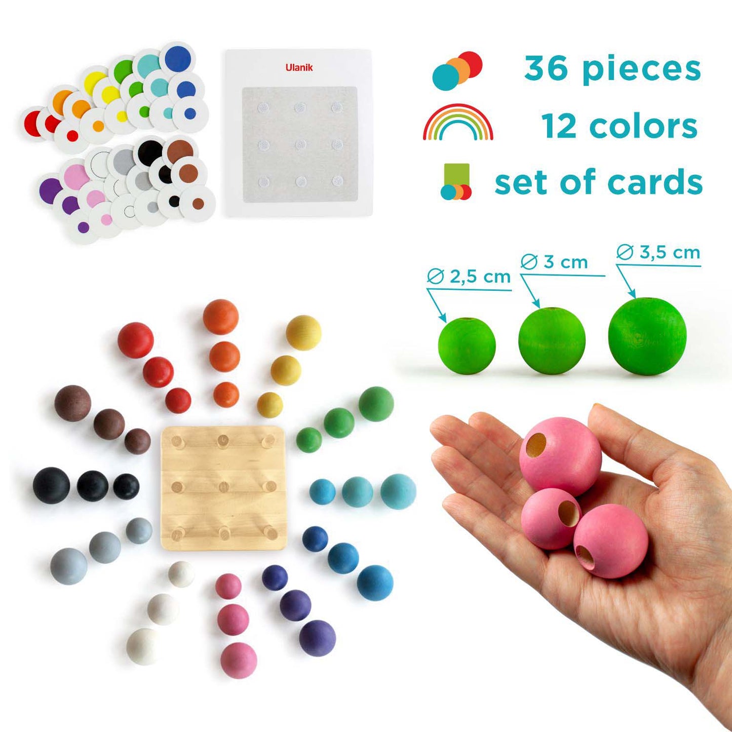 Balls on Board - 36 Balls 25-35 mm (2 Edition)