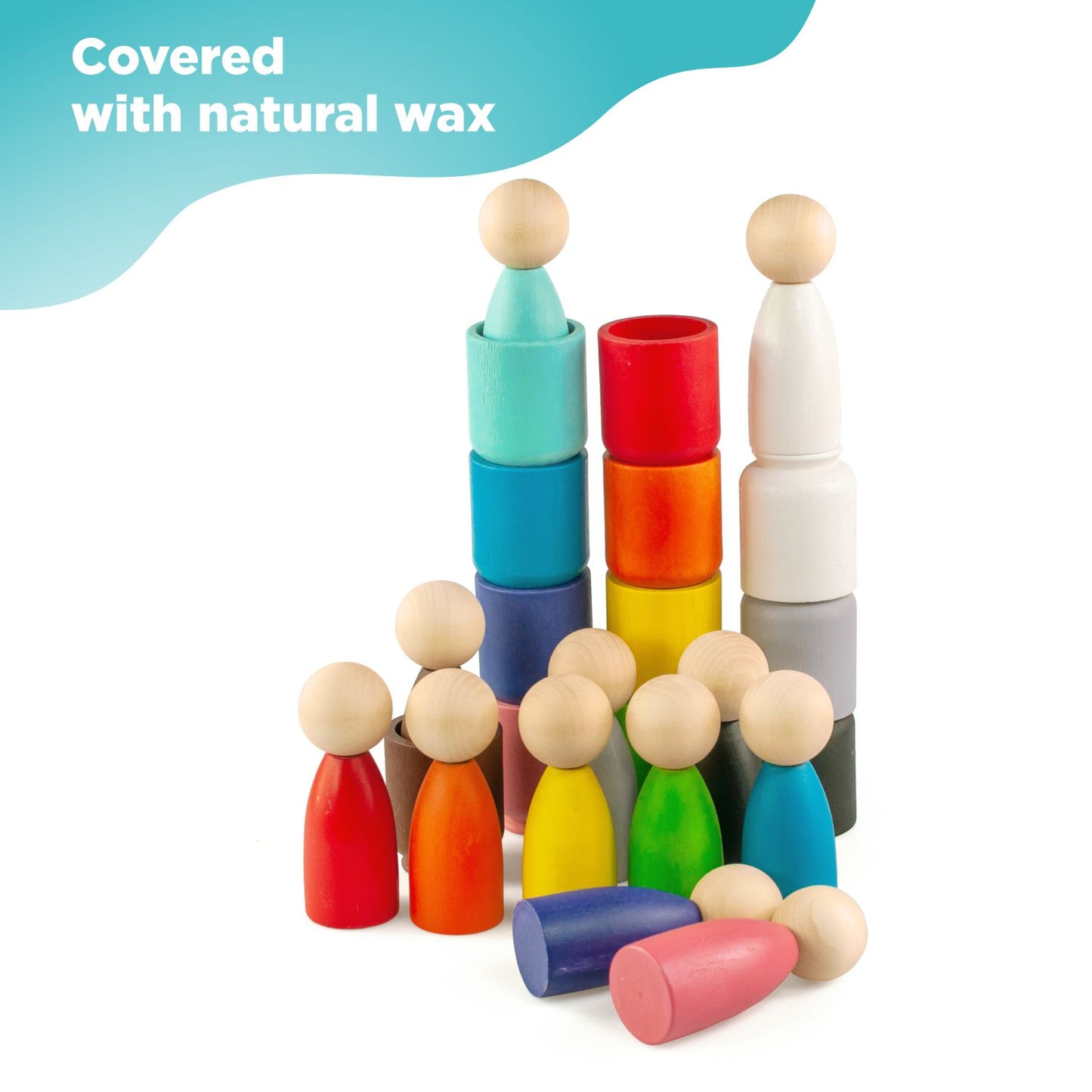 Large Peg Dolls in Cups - 12 Gnomes