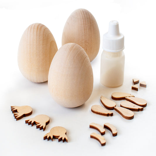 A set for creativity  Chicken (3 pieces) self-assembled