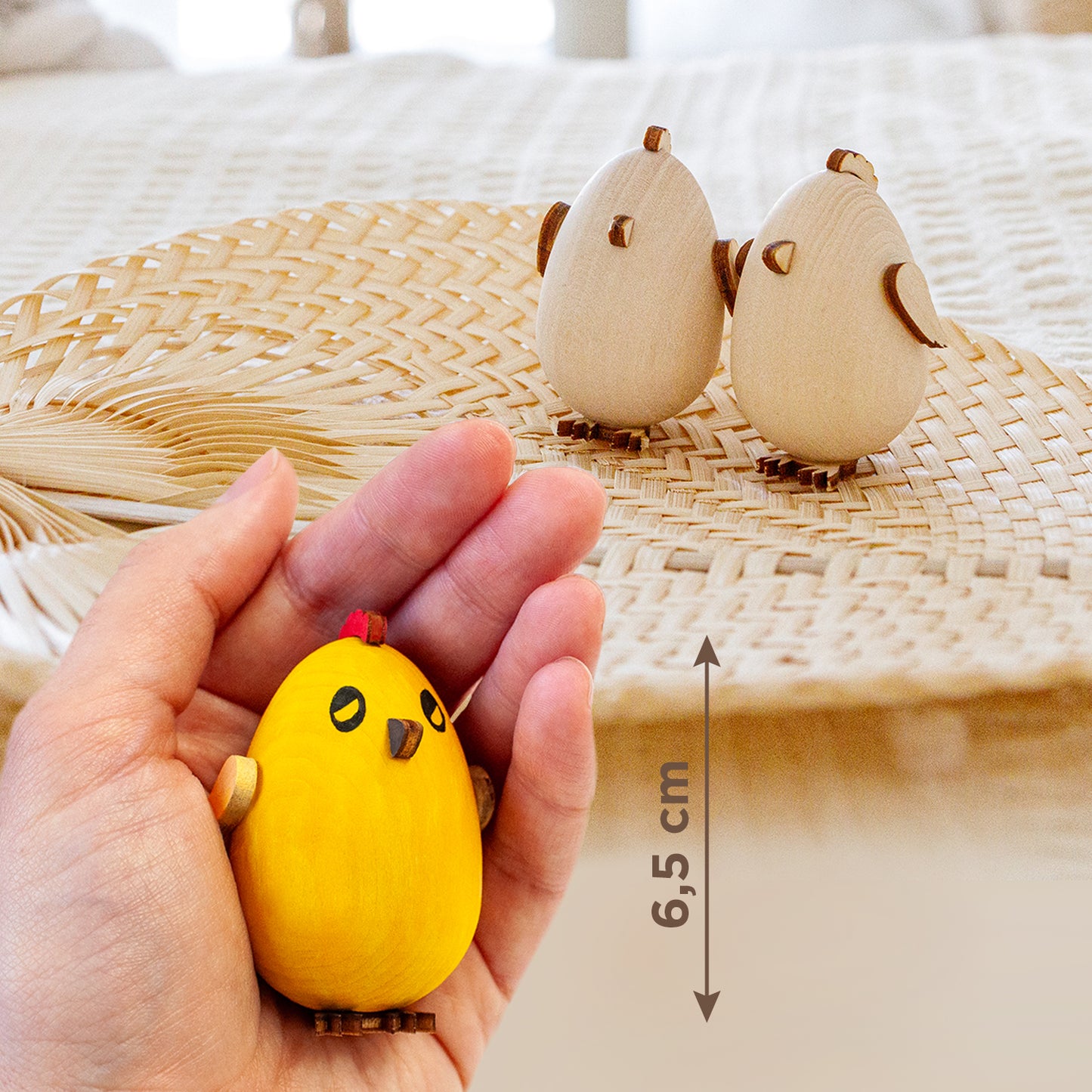 A set for creativity  Chicken (3 pieces) self-assembled