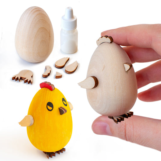 A set for creativity  Chicken (3 pieces) self-assembled
