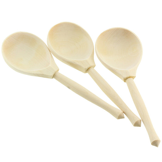 DIY 3 pcs Unfinished Wooden Spoons Set