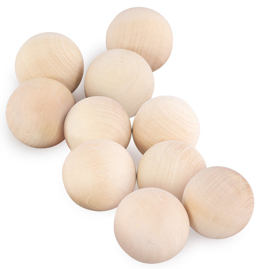 DIY 10 pcs Unfinished Balls Set 40 mm