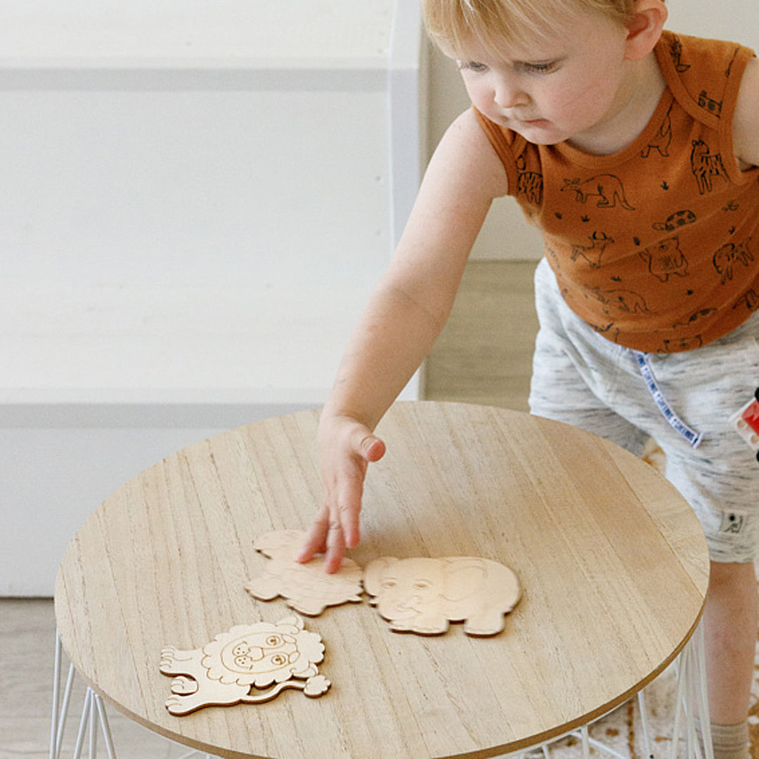 Wooden colouring models "Animals" 12 pcs