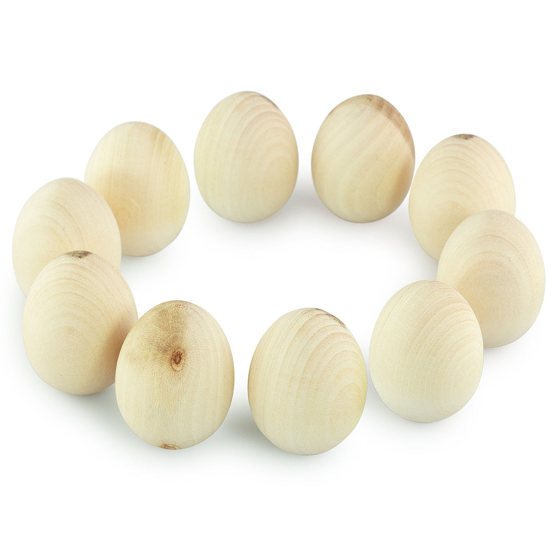 Wooden set "10 eggs"