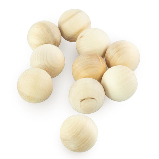 DIY 10 pcs Unfinished Balls Set 35 mm