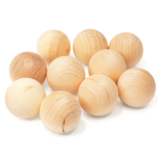 DIY 10 pcs Unfinished Balls Set 30 mm