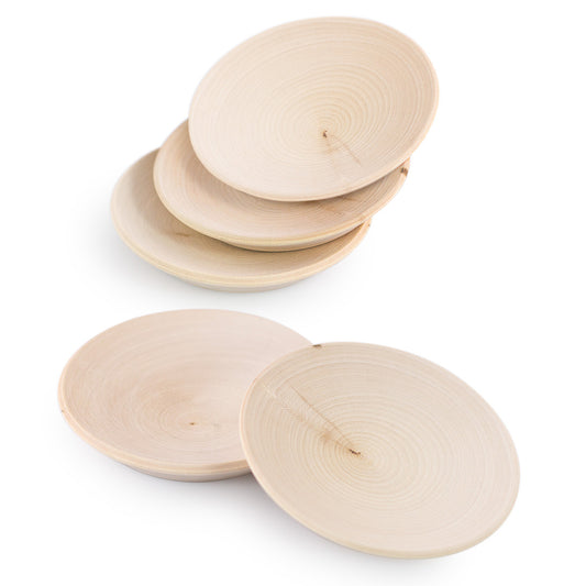 Wooden set of plates