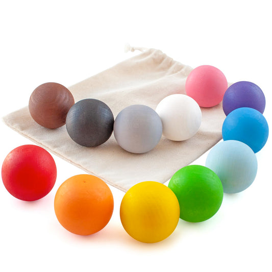 Wooden Balls for Sorters - 12 balls 40 mm