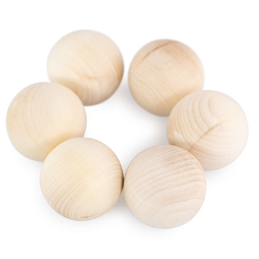 Wooden set "Balls" 6 pieces 45 mm