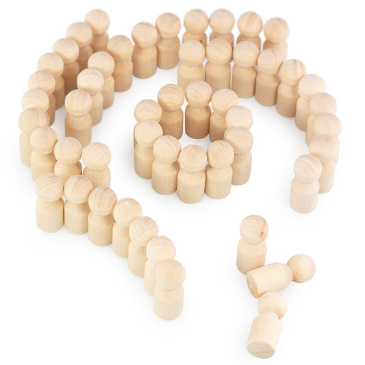 Wooden set of board game counters 50 pcs.