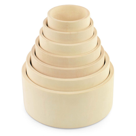 Wooden set "Sorting cups" 7 pieces