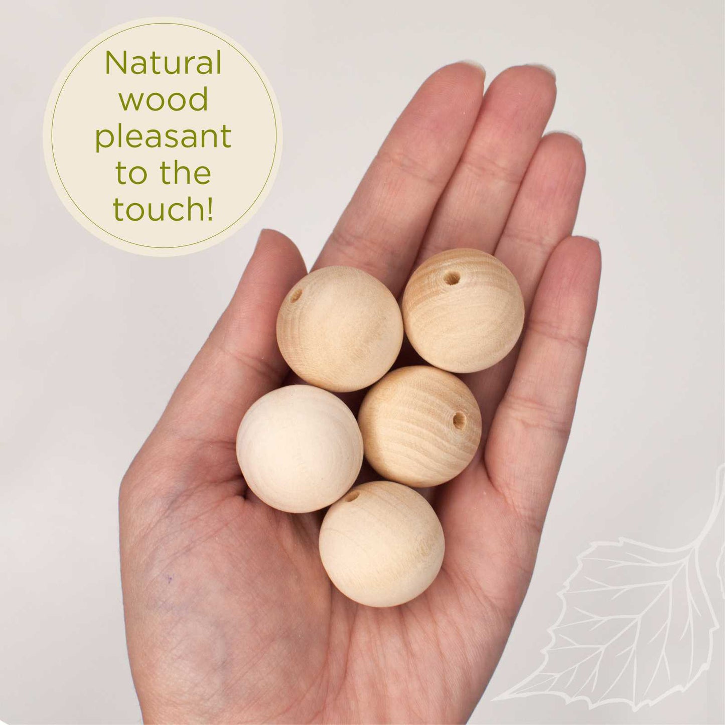 Wooden set "Beads" 10 pieces