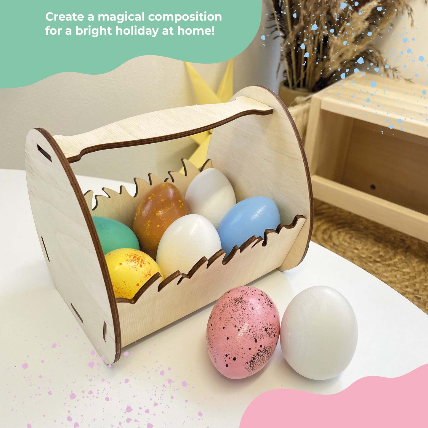 Decor set "Egg basket"