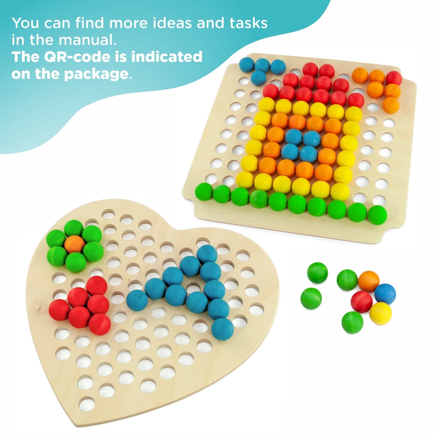 Count to 100 - Maths for Kids, 100 Wooden Balls (1 Edition)
