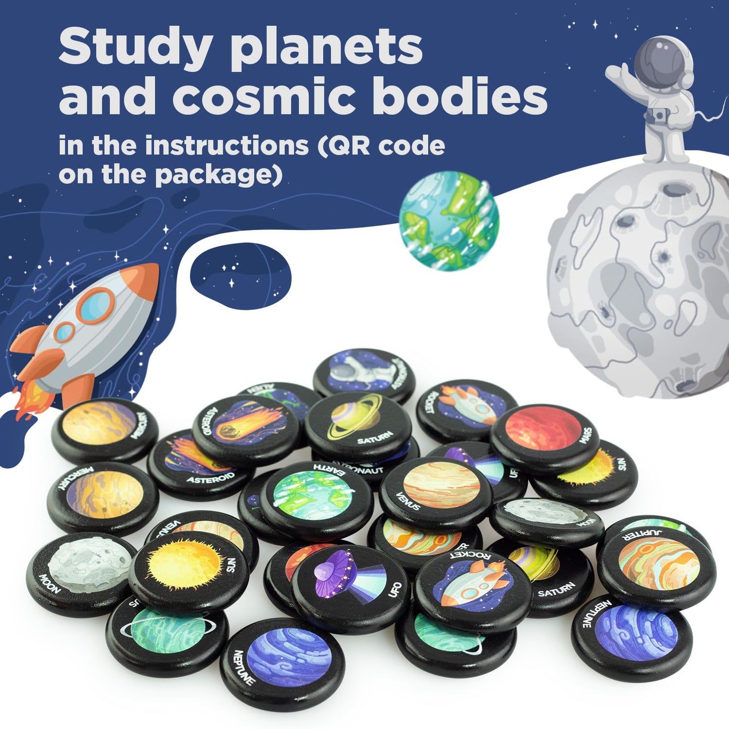 Space Memory Game - 30 chips