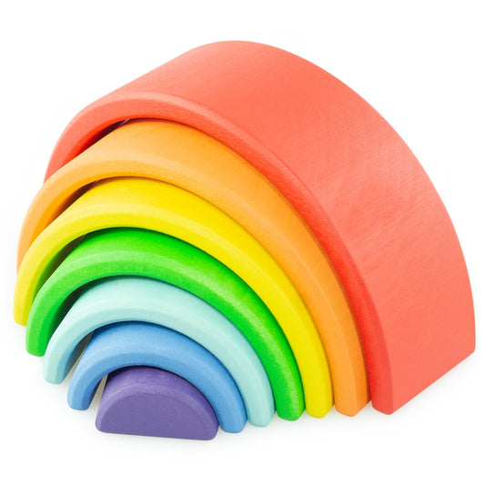 Wooden Rainbow Stacker - 7 pcs