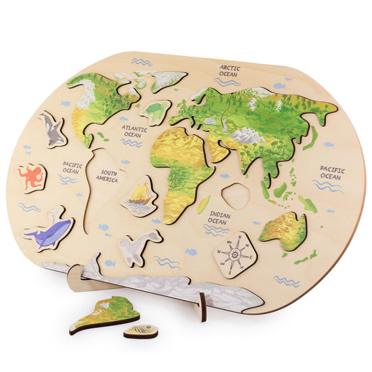 Continents World Map - Geography for Kids
