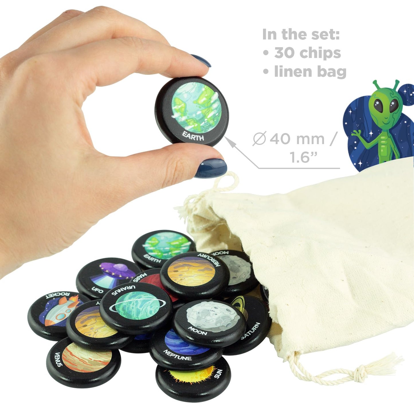 Space Memory Game - 30 chips
