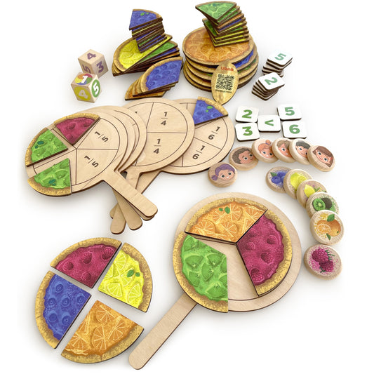 Board-based educational game of Fractions