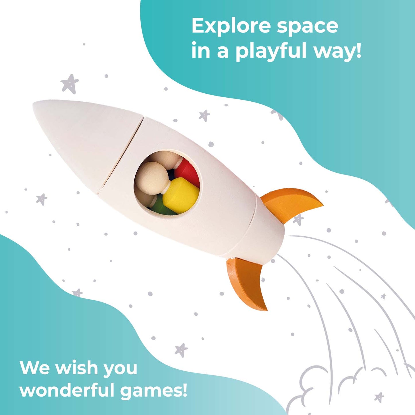Wooden set "Space Expedition"