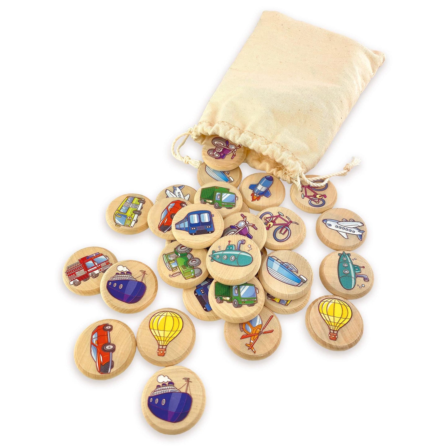 Transport Memory Game - 30 chips