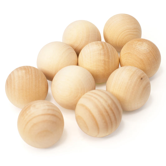 DIY 10 pcs Unfinished Balls Set 25 mm