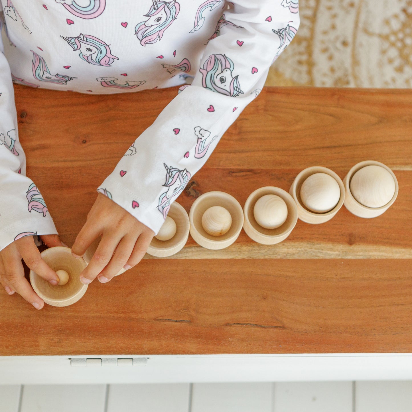 Sorter Montessori "Nests and balls"
